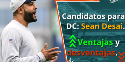Sean Desai, candidato para Coordinador defensivo de los Miami Dolphins