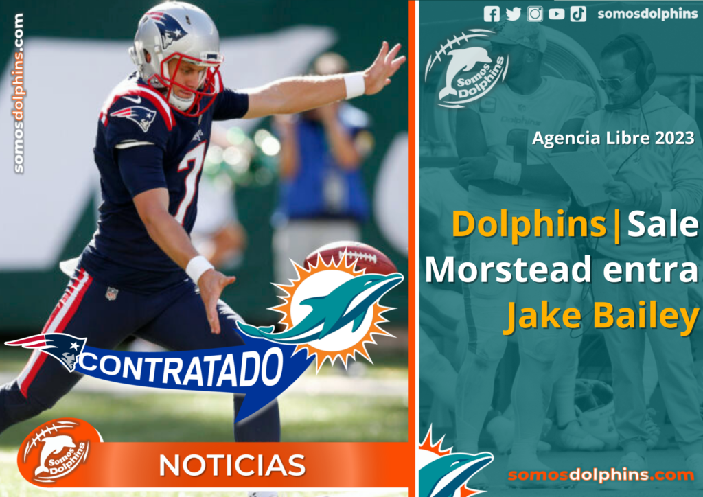 Miami Dolphins Sign Punter, Jake Bailey, AFC East, NFL, Special Teams, Patriots