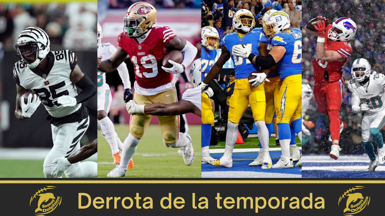Derrota más dolorosa del año. Dolphins vs Bengals, Dolphins vs 49ers, Dolphins vs Chargers, Dolphins vs Bills 