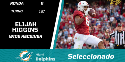 Dolphins select Elijah Higgins, NFL Draft