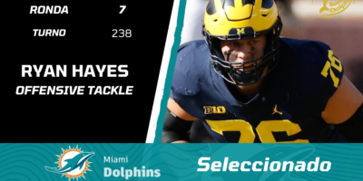 Miami Dolphins select Ryan Hayes, offensive tackle Michigan