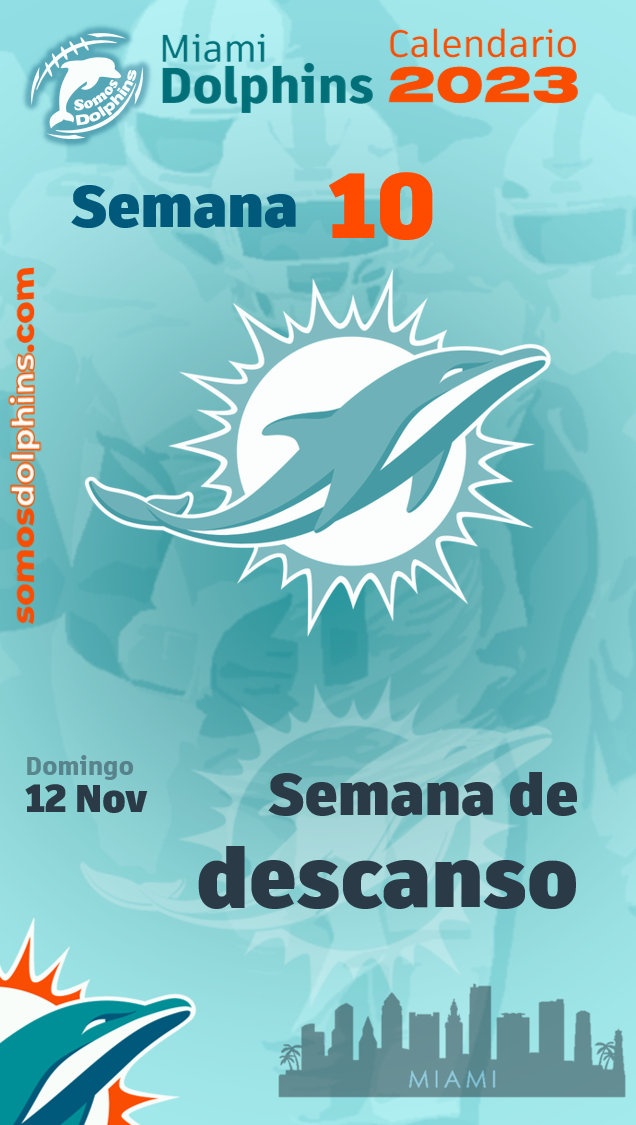 Anote na agenda - este é o calendário de jogos do Miami Dolphins