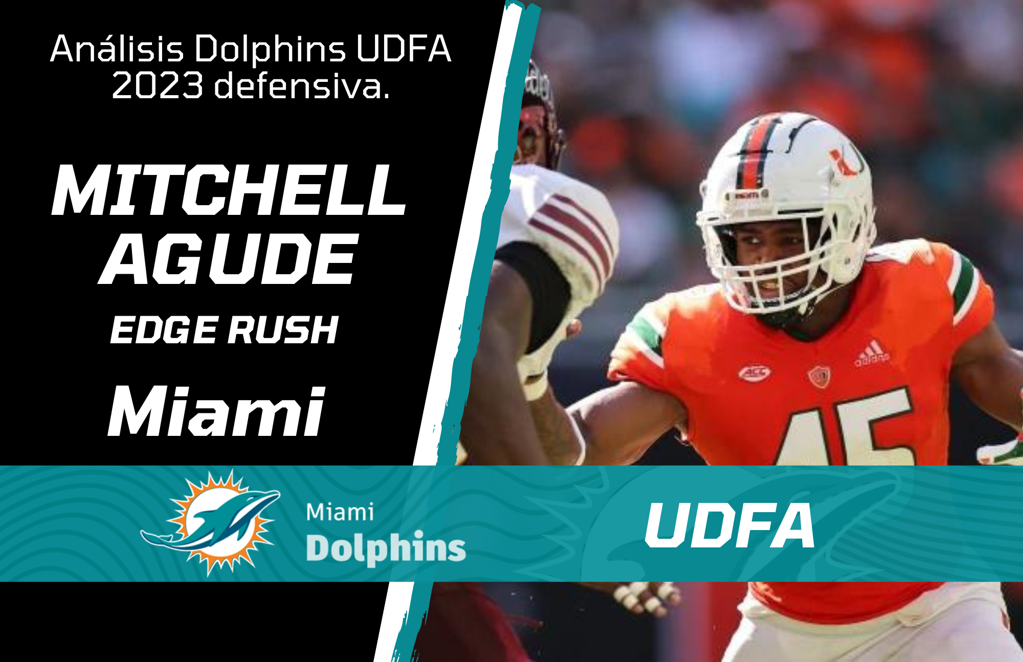 Former Miami defensive end Mitchell Agude signs UDFA with Dolphins, Mitchell Agude, Edge, Miami, Miami Hurricanes DE Mitchell Agude, Mitchell Agude Dolphins 