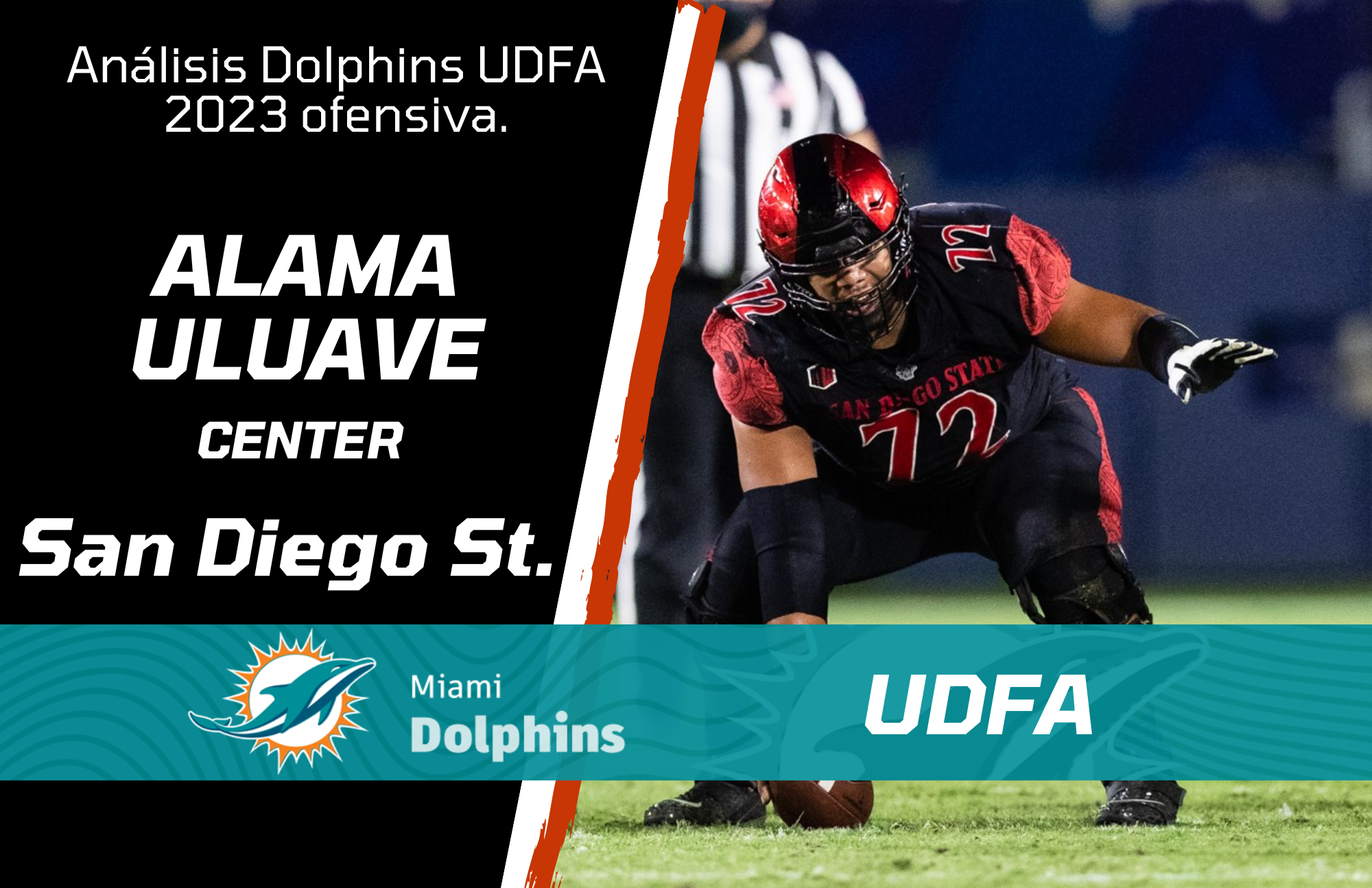 Alama Uluave, C, San Diego State, Alama Uluave Aztecs, Dolphins sign Alama Uluave. Alama Uluave San Diego State, Alama Uluave nfl prospect  